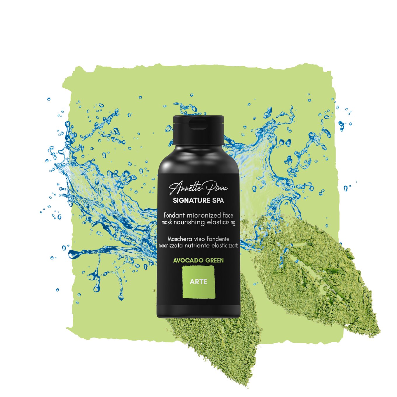 ARTE Fondant micronized face mask Nourishing elasticizing avocado green 50ml