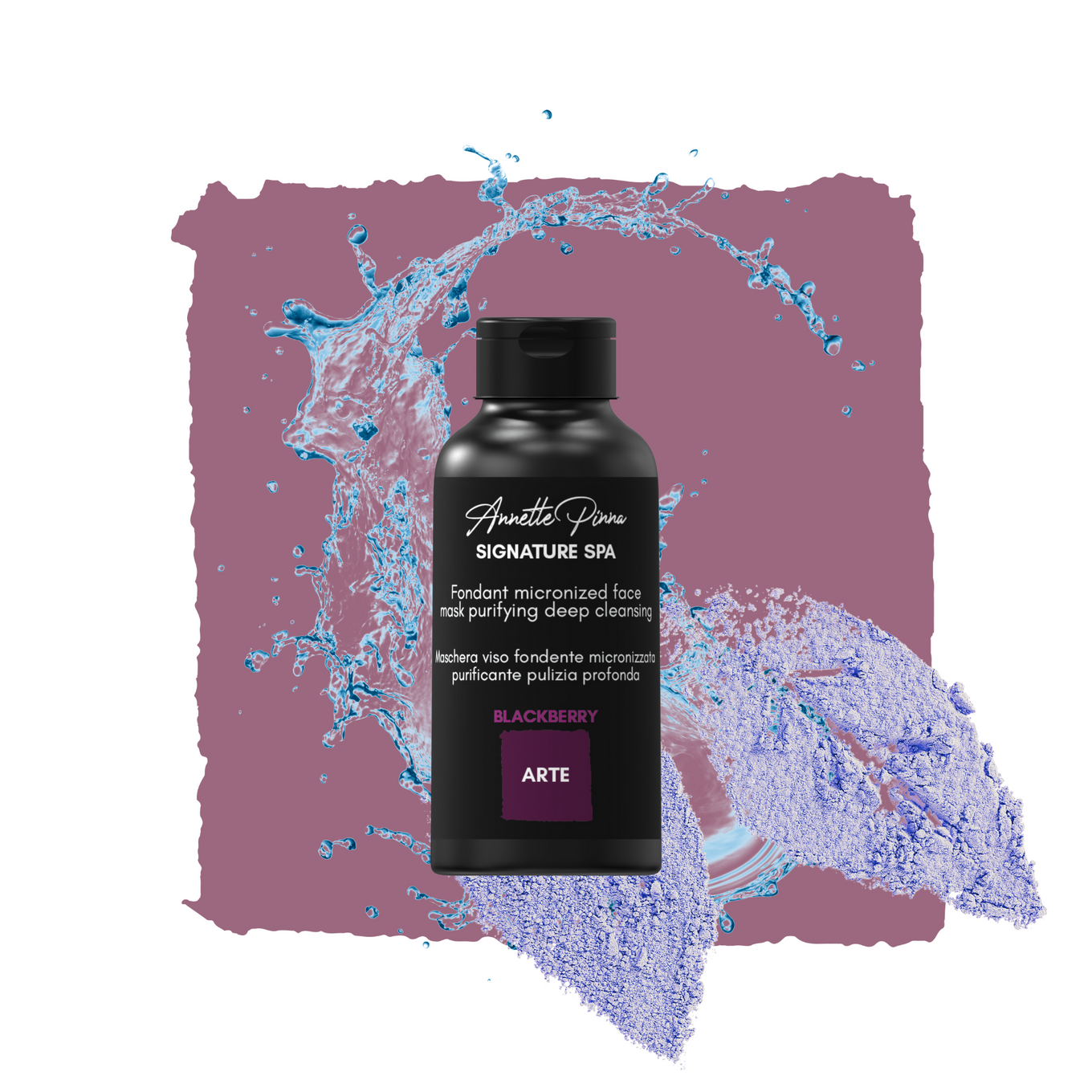 ARTE Fondant micronized face mask purifying deep cleansing blackberry 50ml