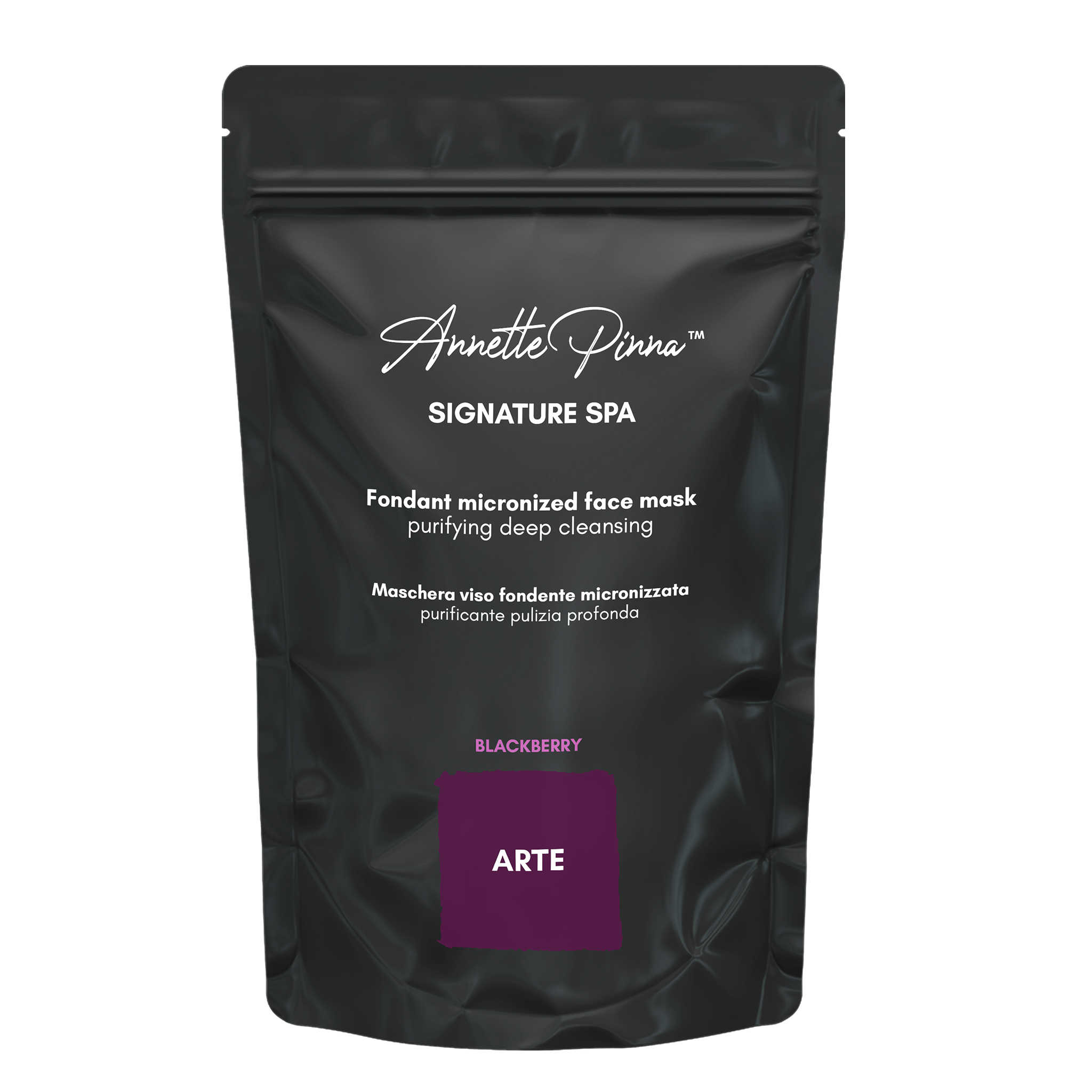 ARTE Fondant micronized face mask purifying deep cleansing blackberry 625ml