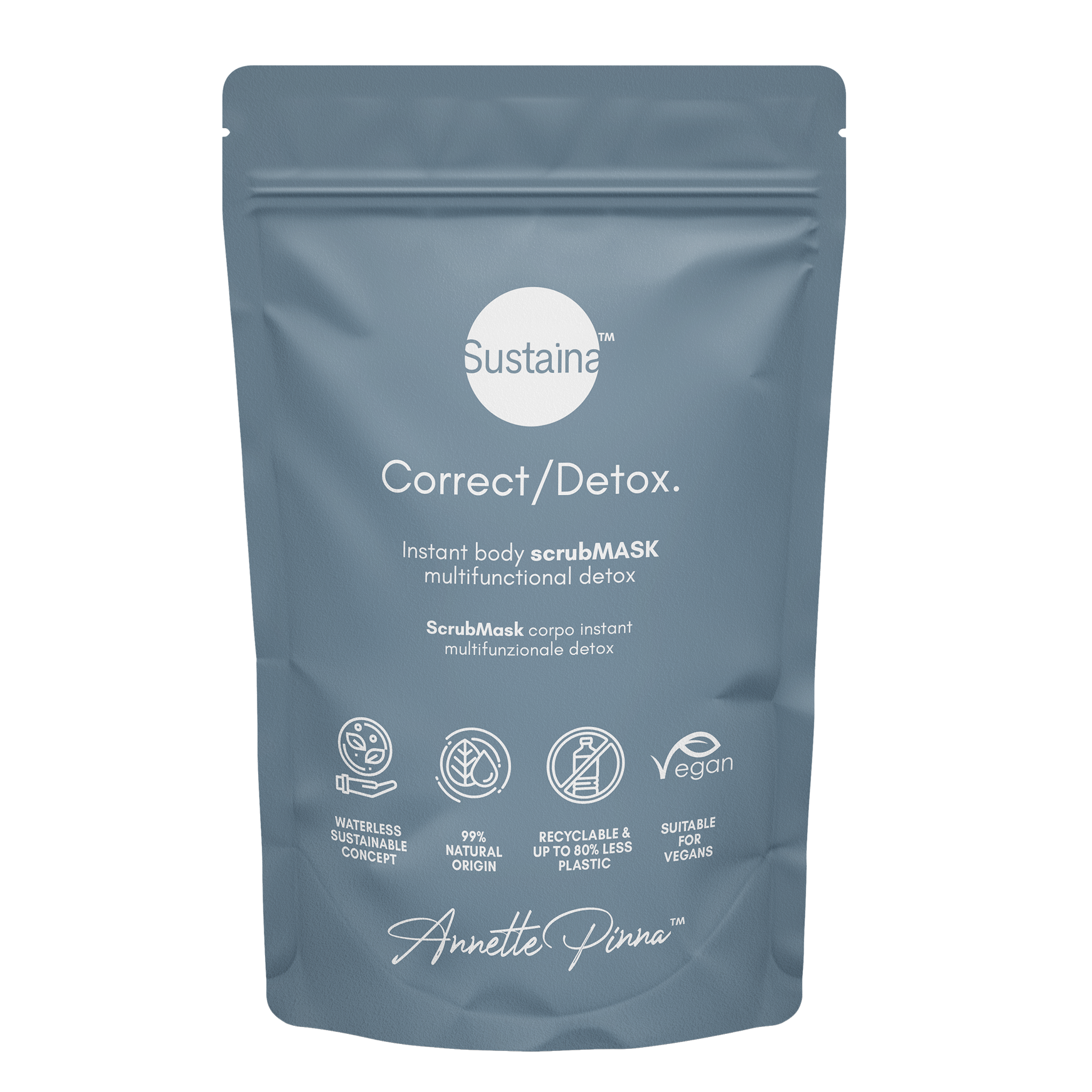 SUSTAINA Correct/ Detox. Instant scrubMASK multifunctional detox body 720g PRO