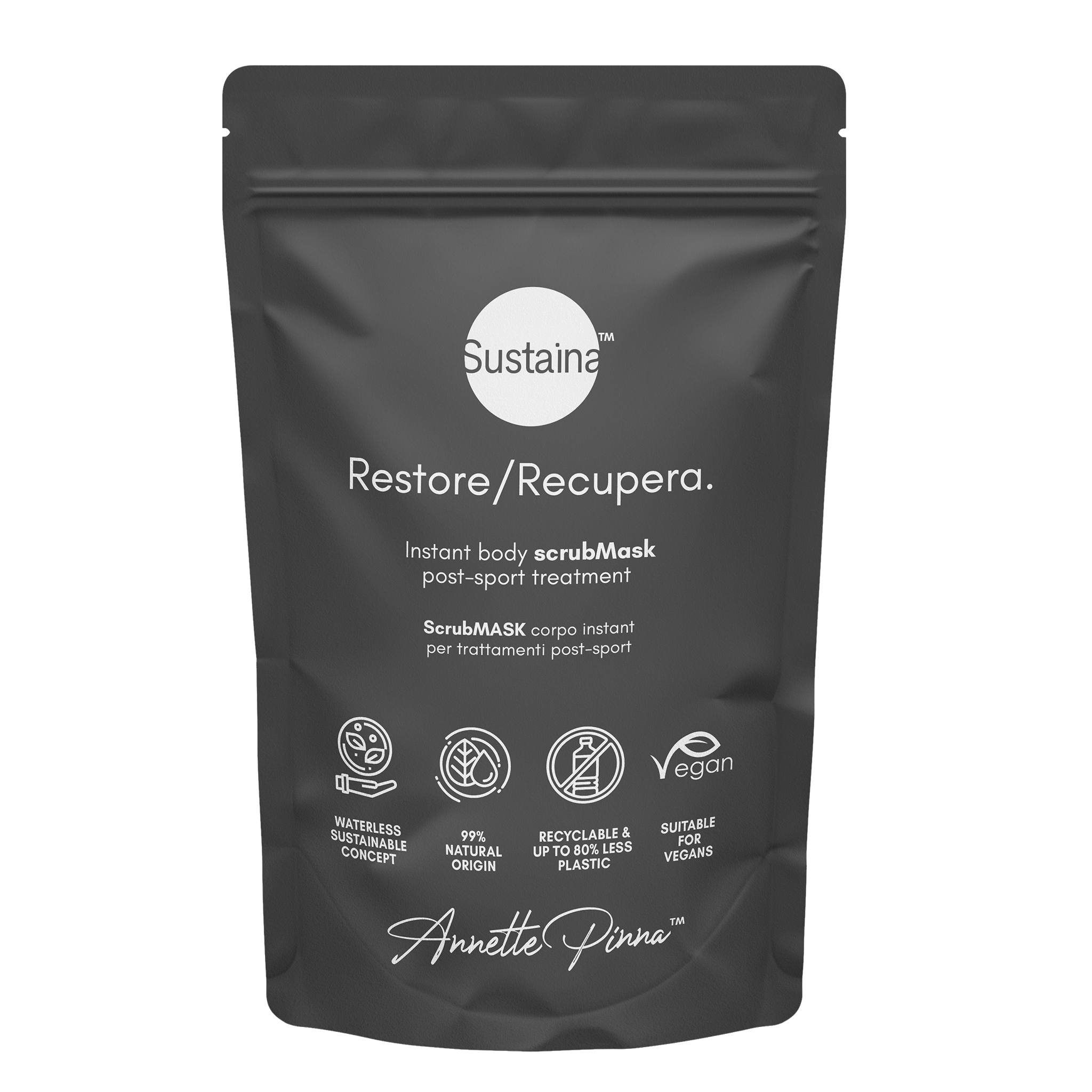 SUSTAINA Restore/ Recupera. Instant body scrubMASK post sport treatment  720g PRO