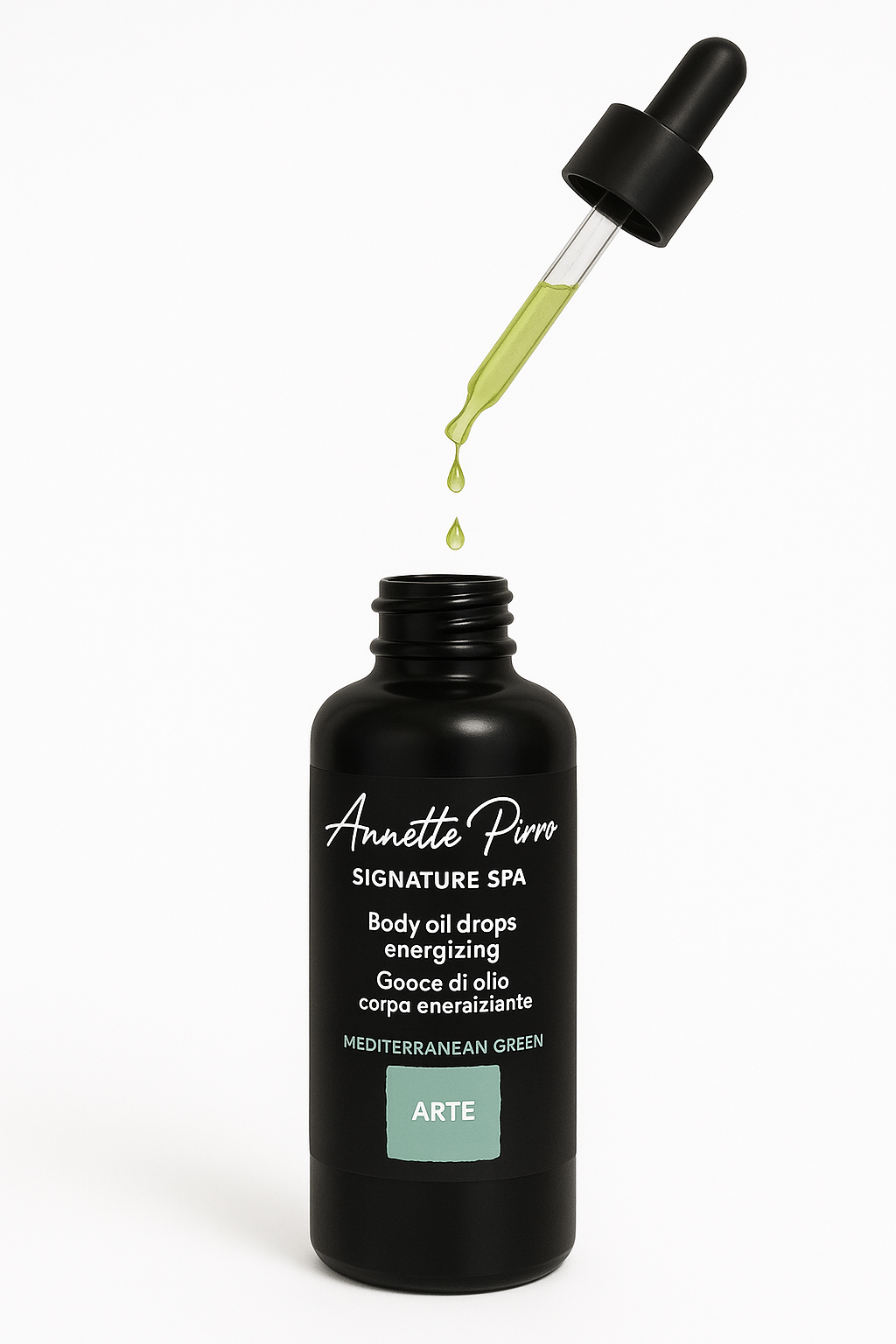 ARTE body oil drops mediterranean green energizing 100ml