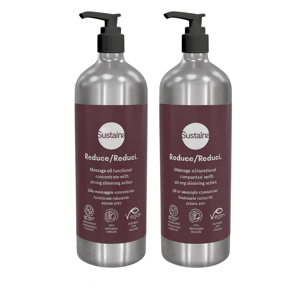 "SPECIAL OFFER 2 PIECES" SUSTAINA Reduce/Riduci Massage oil functional concentrate with strong slimming action 500ml PRO