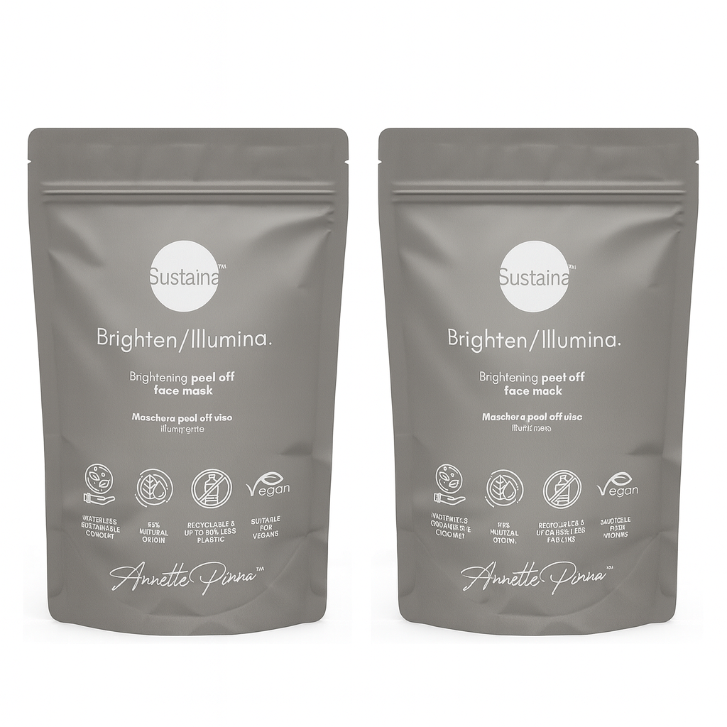 "SPECIAL OFFER 2 PIECES" SUSTAINA Brighten/Illumina peel off face mask 2X500ml PRO