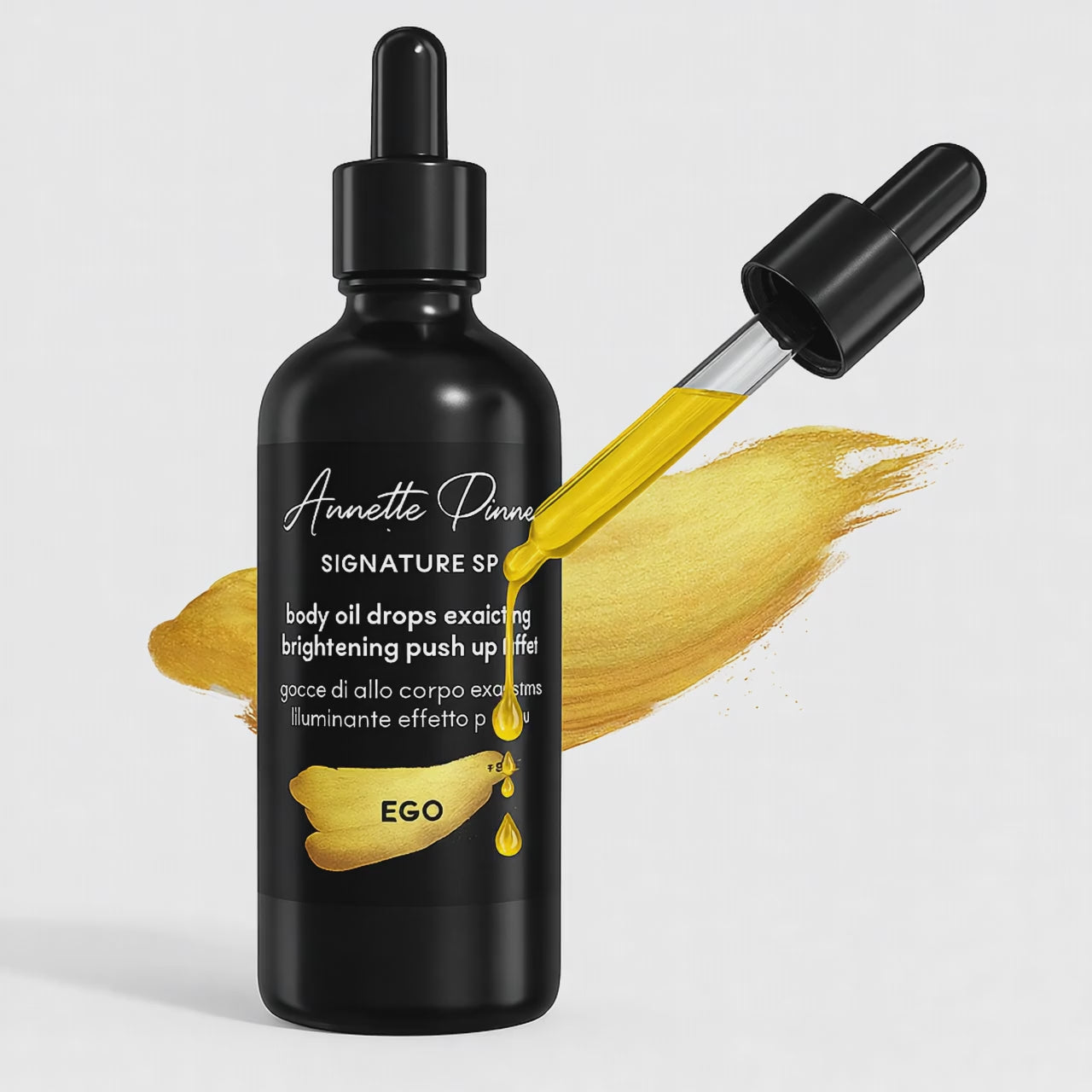 Load video: EGO body oil drops elasticizing, brightening push up effect 100ml